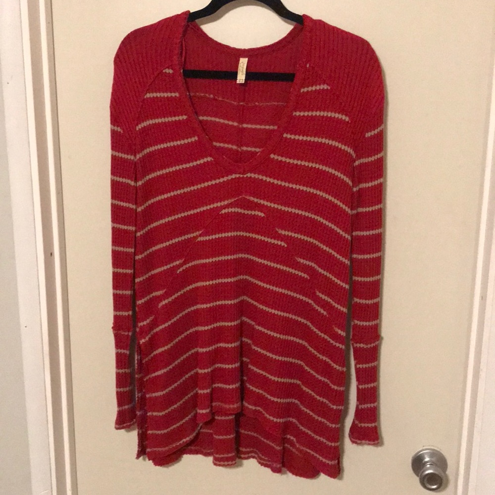 Free people thermal sunset long sleeve shirt